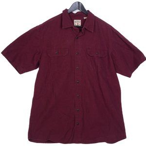 RedHead Red Short Sleeve Buttoned Shirt Men XLT